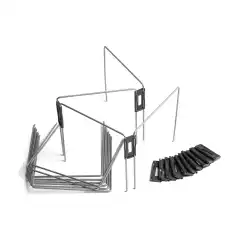 12stk seksjoner a 30cm, totalt 3,6m