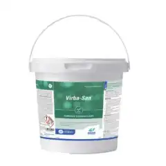 <p>Virba-San er et stabilt produkt som best&aring;r av biologisk nedbrytbart kaliummonopersulfat, syrer og overflateaktive stoffer.</p>

<p>Dette gj&oslash;r det til en b&aelig;rekraftig l&oslash;sning som kan gi kraftige resultater uten &aring; g&aring; p&aring; kompromiss med biosikkerheten.</p>
