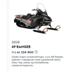 Lynx 69 RANGER 2026 serien