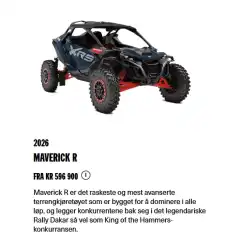 Can-Am MAVERICK R 2026