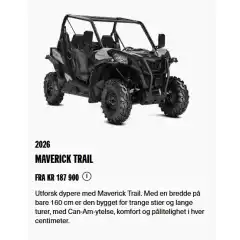 Can-Am MAVERICK TRAIL 2026