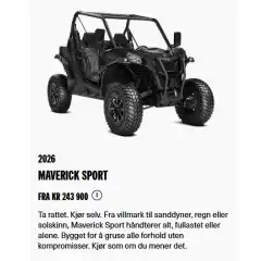 Can-Am MAVERICK SPORT 2026